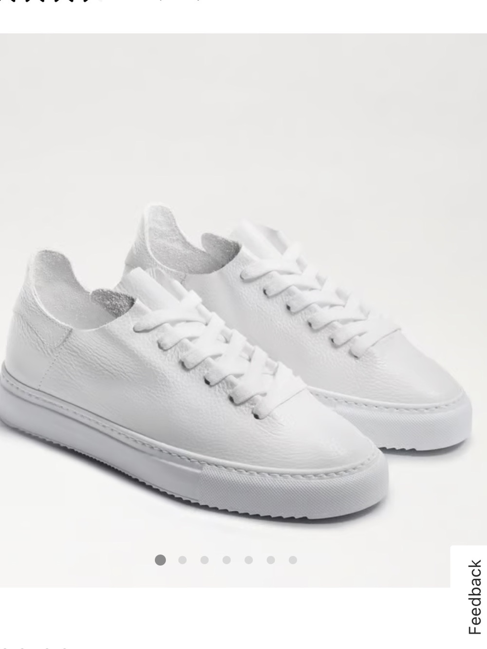 Sam Edelman Poppy Classic All-White Leather Sneakers, size 7.5